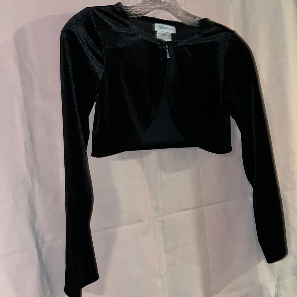 Bonnie Jean black velvet jacket